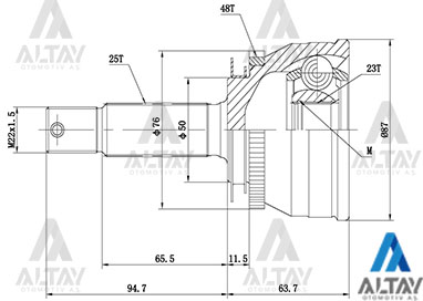 Hyundai Accent Dış Aks Komple 2006-2011 Hyundai Accent Dış Aks Komple 2006-2011